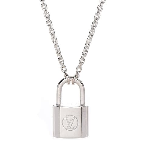 louis vuitton silver lockit prezzo|louis vuitton necklace.